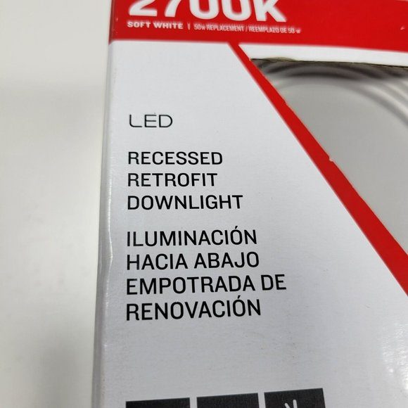 Utilitech LED Recessed Retrofit Down Light 2700K Soft White 4 inch - Picture 2 of 7